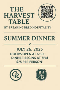 Summer Dinner – The Harvest Table